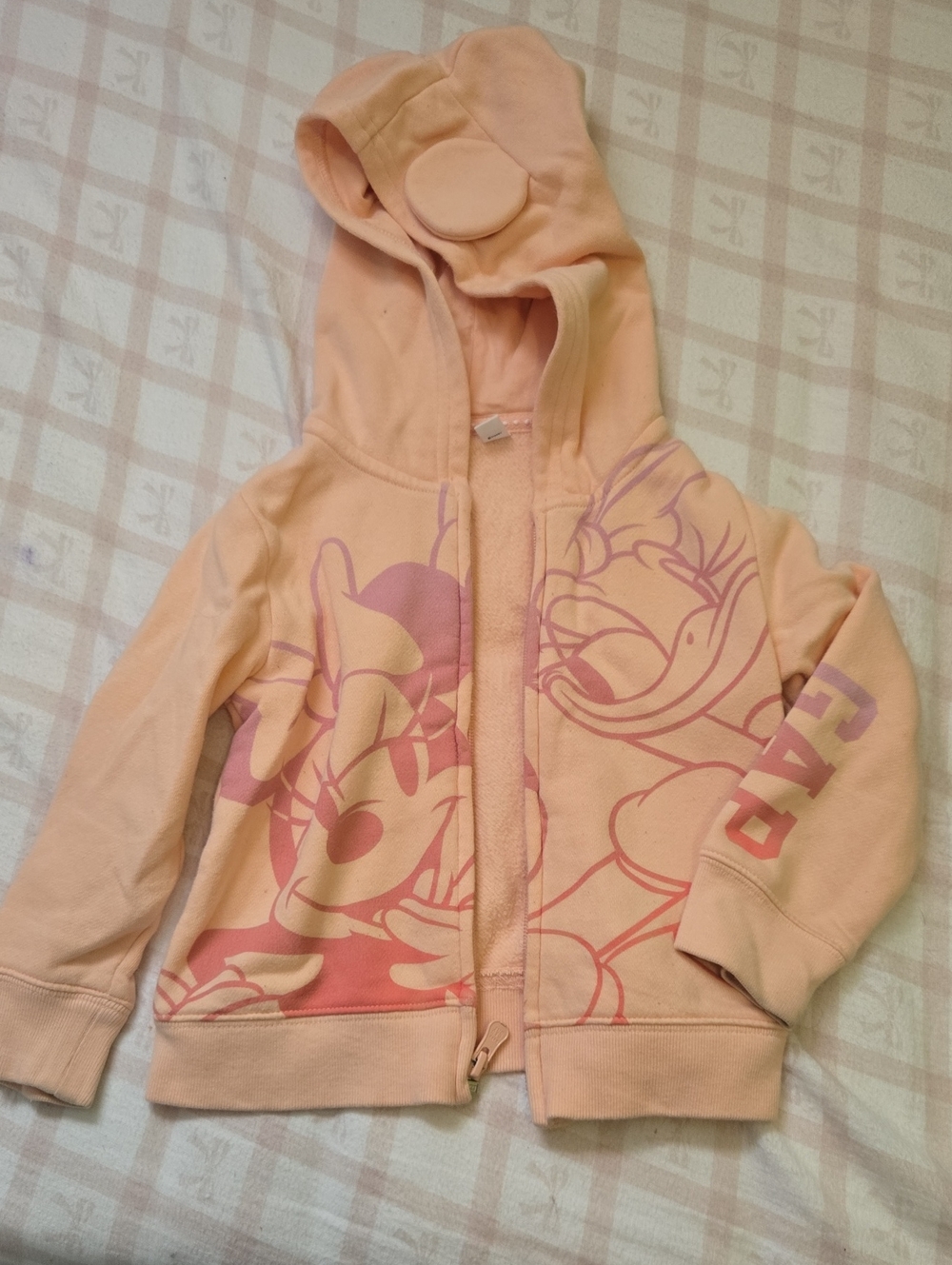 Peach Minnie & Daisy Zip Hoodie for Kids